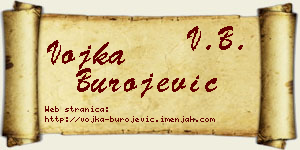 Vojka Burojević vizit kartica